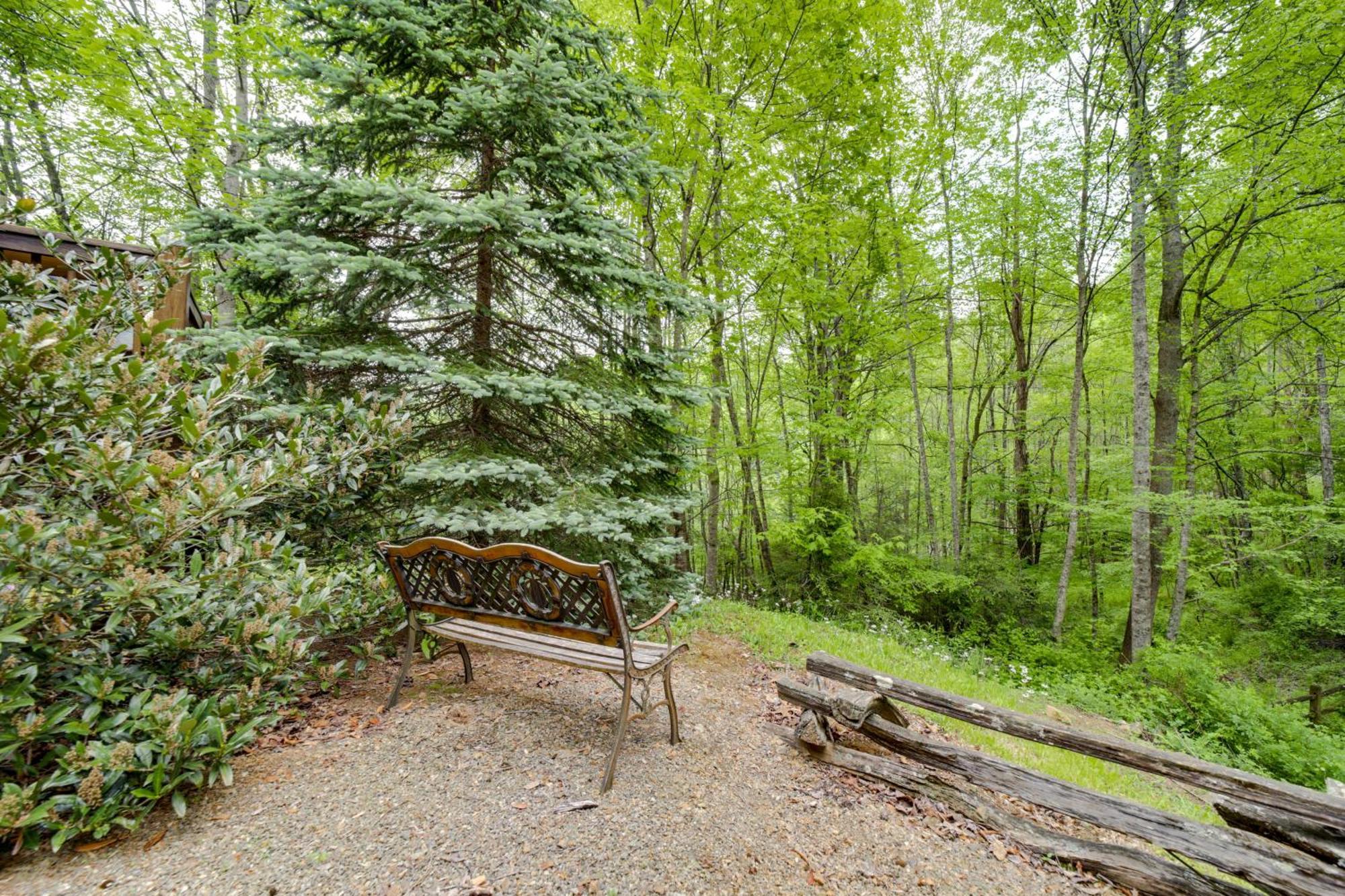 Peaceful Smoky Mountain Cabin With Deck And Fire Pit! Waynesville Ngoại thất bức ảnh